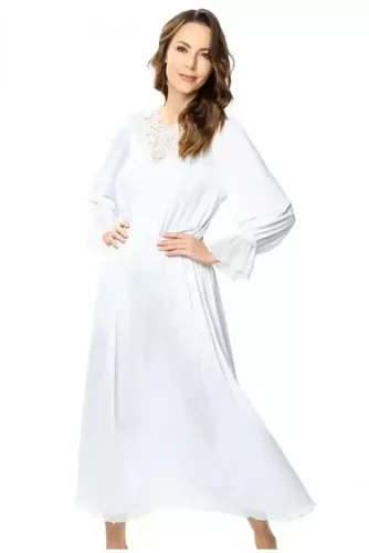 86559 Katarzyna Koszula nocna Mewa biały