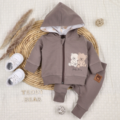 ABN-5361/CZE Sweet Bear Spodnie dresowe z bawełny organicznej Nini