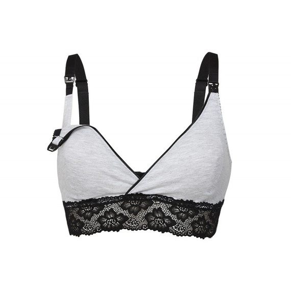 Mama Daily Grey miękki biustonosz do karmienia Momtobe szary