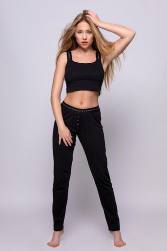 Sensis Tiffany Komplet Piżama damska - czarny