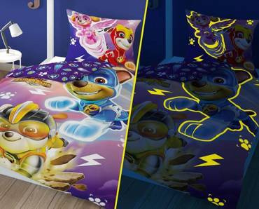 PP 12 DC Fluo Detexpol Pościel bawełniana świecąca w ciemności Psi Patrol