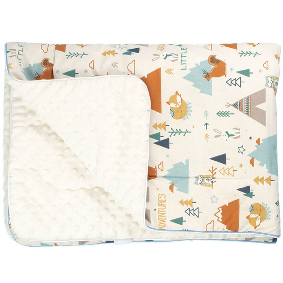 Papugi kocyk niemowlęcy Martex zielony