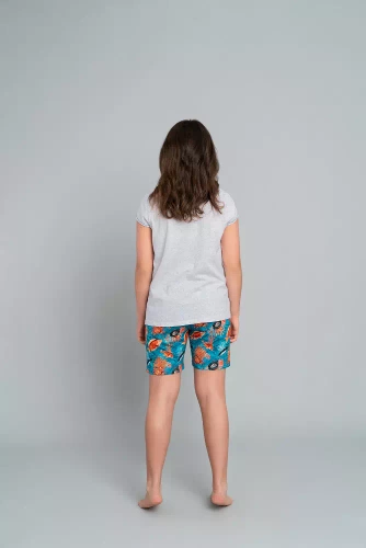 Oceania Italian Fashion Piżama dziewczęca - melanż/druk