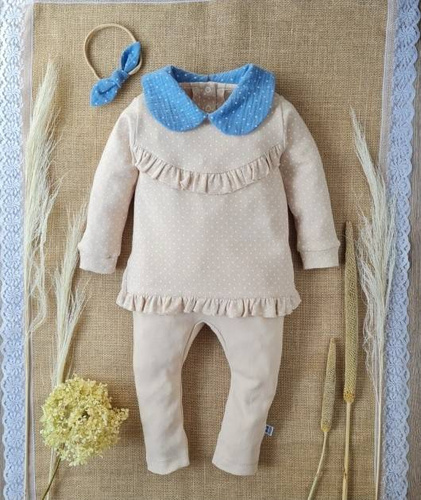 3031 Sophie Tunika z długim rękawem Marija - beżowy