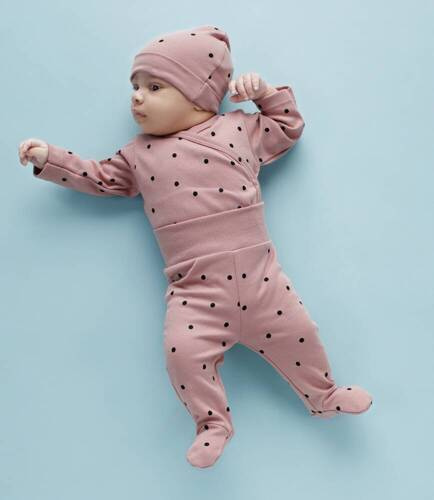 Tres Bien Pinokio Półśpiochy niemowlęce - róż groszki