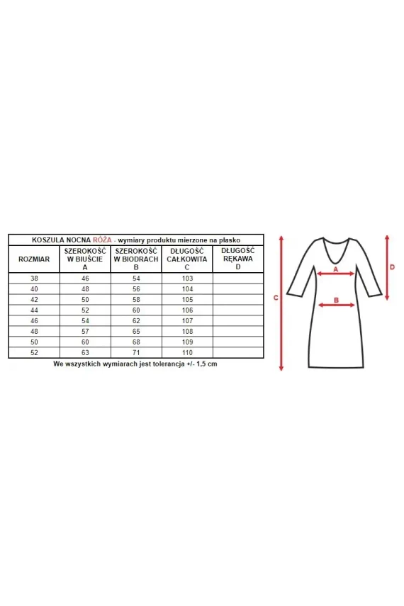 4114 Róża halka koszula nocna damska Mewa różowy