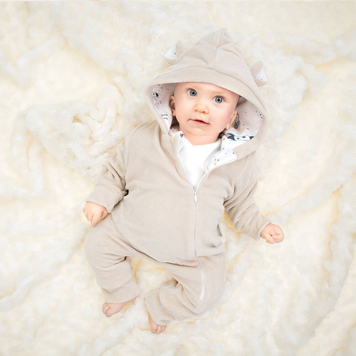 141293 Nicol Pajacyk welurowy z podszewką