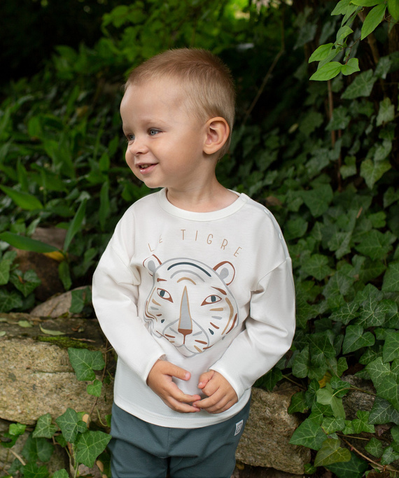 Le Tigre Pinokio Bluzka z nadrukiem - ecru