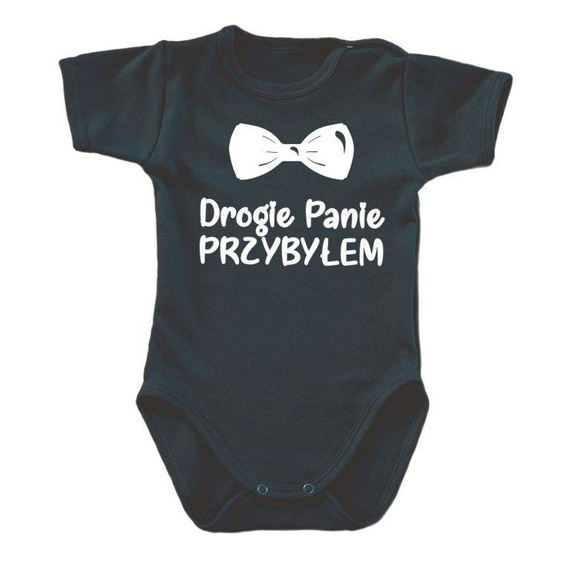 Body krótki rękaw "drogie Panie przybyłem" Moocha biały