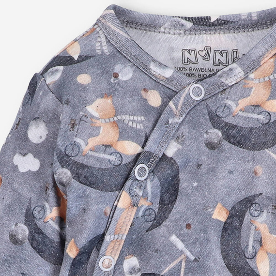 ABN-4620/LIS Space Tour Body kopertowe z bawełny organicznej Nini druk