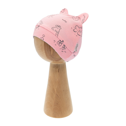 4800 04 Komplet wyprawkowy 4-częściowy nadruk "Animals" Nicol - różowy