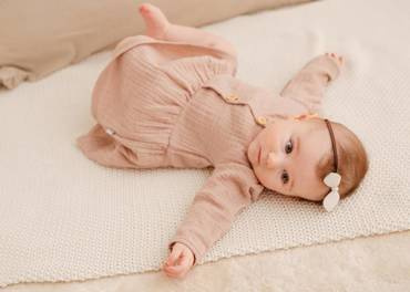 Silky Sukienka muślinowa Koala - jasny brąz