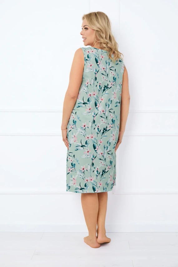 Alwea koszula nocna, szerokie ramiączko Italian Fashion - zielona