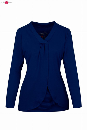 Bluzka ciążowa i do karmienia długi rękaw Buzzy Bee Milk&Love czerwona