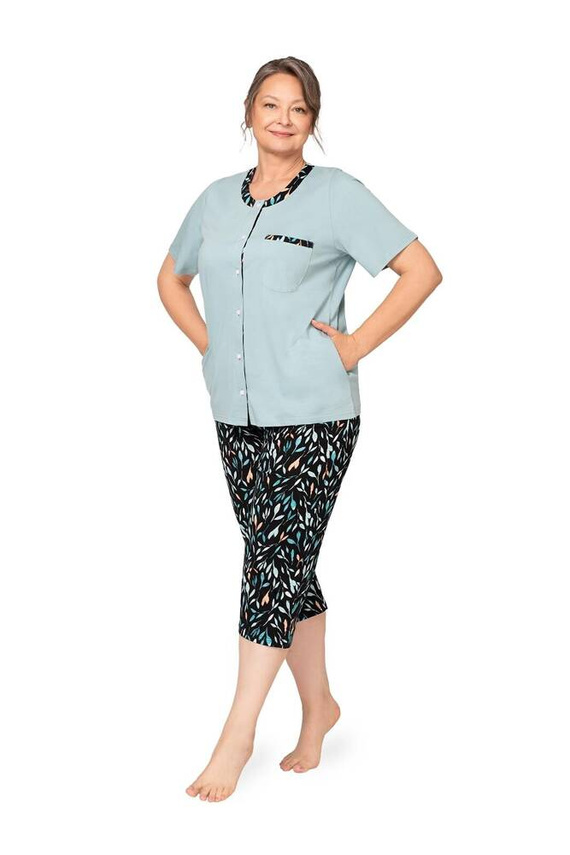 261 Olga I Piżama damska Martel - turkusowa