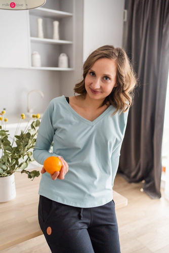 Two Ways Milk&Love bluzka ciążowa i do karmienia miętowy