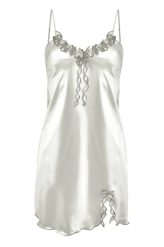 Gabi Halka satynowa koszulka damska DKaren - jasny ecru