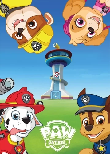Psi Patrol Kocyk polarowy pled dziecięcy Faro niebieski