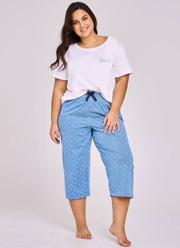 3162  Leona  Piżama damska Taro perłowy