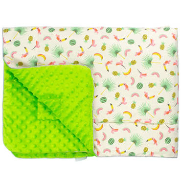 Papugi kocyk niemowlęcy Martex zielony