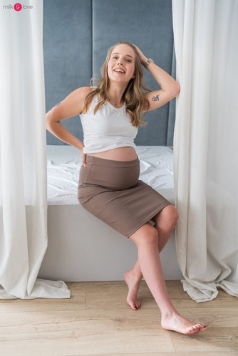Spódnica ciążowa Tummy Milk&Love cappuccino