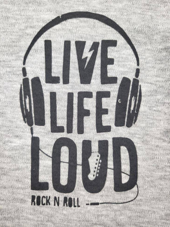 "Music" Body z długim rękawem Terjan - szary