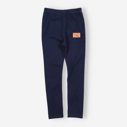 KAR-0041/GRA Legginsy dziewczęce Lagarto Verde -  granatowy