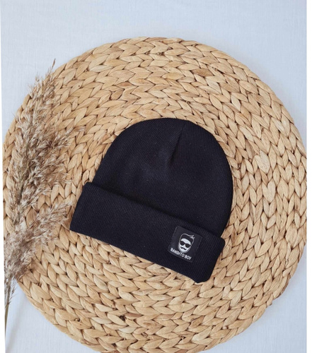 2415P Bandito boy Czapka prążek podwójna Marija - czarny