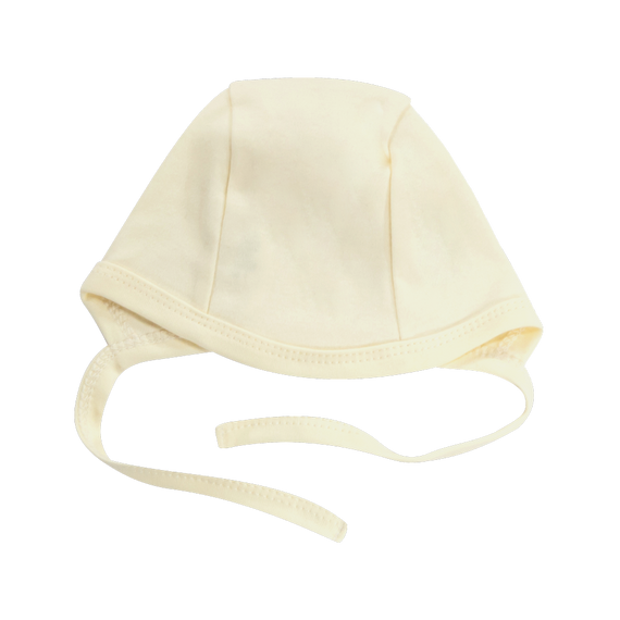 CKB004 Basic Mamatti Czapka wiązana - żółty