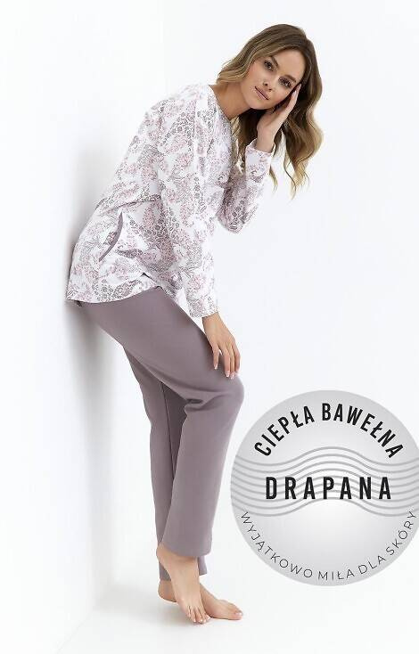 430 Piżama damska Cana - orient- kakao