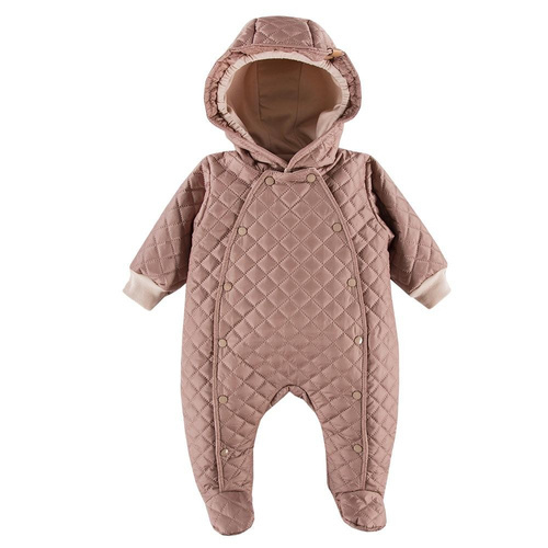 Romb Eevi Kombinezon z kapturem, pikowany - beżowy