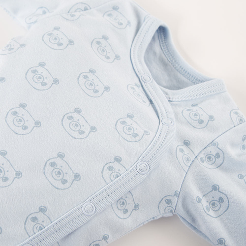 Big Bear Eevi Body z długim rękawem rozpinane - niebieski