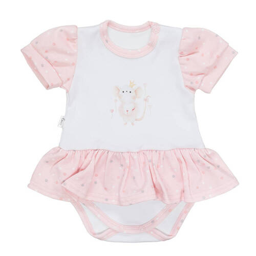 Martex Body z falbanką Konfetti różowy