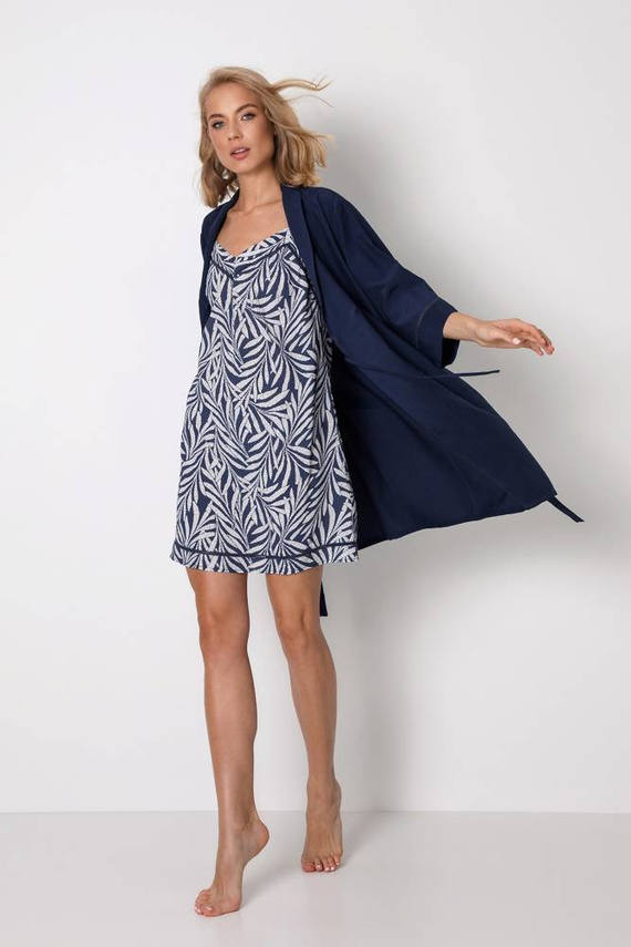 Leya Nightdress Koszula Nocna Aruelle - granatowy