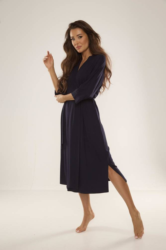 942 Visa Szlafrok Długi De Lafense - granat