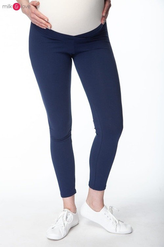 Długie legginsy ciążowe Milk&Love granatowe