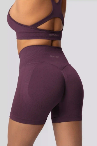 Spaio PUSH-UP PRO spodenki modelujące bezszwowe fitness szorty plum