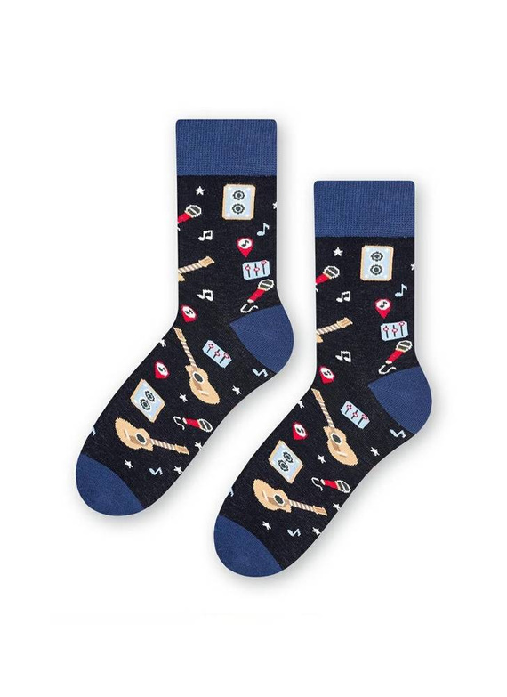 ART.039 Skarpetki młodzieżowe Steven 012 jeans melanż