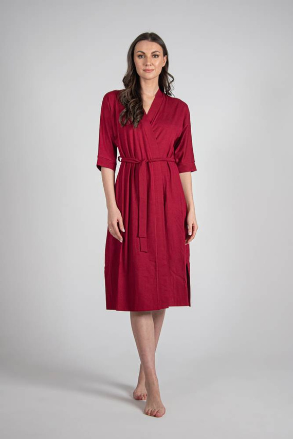 942 Visa Szlafrok Długi De Lafense - bordo