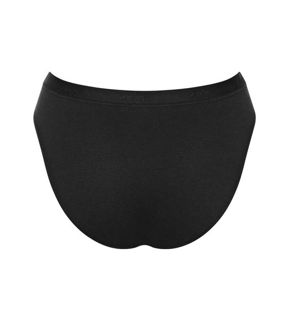 Casual High leg Figi Damskie 2-pak Sloggi GO - black