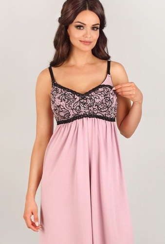 3007 MK Koszula Nocna dla kobiet w ciąży i karmiących Lupoline