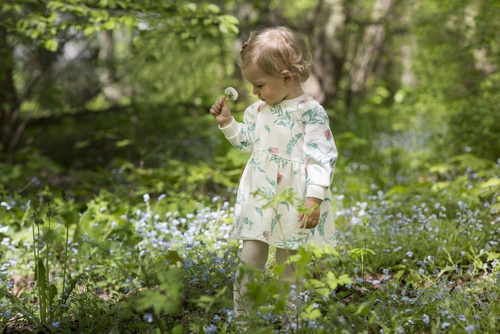  "Spring Light" Sukienka PINOKIO ecru druk