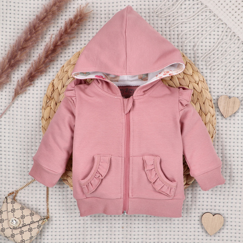 ABN-5702 Nini Bluza Dresowa Dziecięca Małe Myszki 95% Bawełna Organiczna 