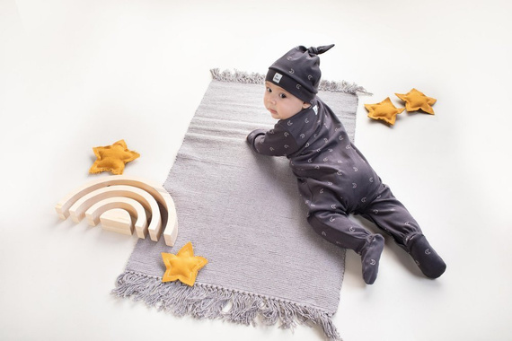 "Dreamer" Pinokio Pajac niemowlęcy - grafit druk