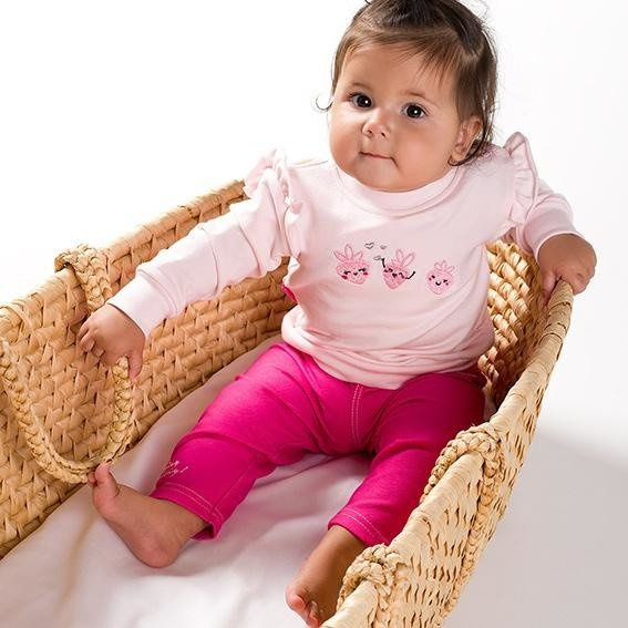 Spodnie jeansowe dla dziewczynki "SUN" Ewa Klucze różowy