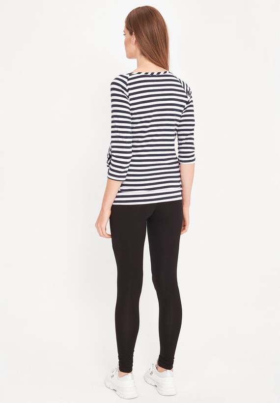 Bluzka ciążowa i do karmienia piersią 3/4 rękaw Cool Mama paski