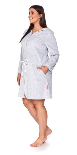 Szlafrok damski Doctor Nap SWO.1008.grey melange