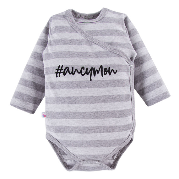 Ancymon Eevi Body niemowlęce 2-pak - szary/zielony