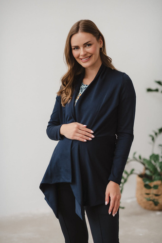 Mama Wrap Kardigan ciążowy Milk&Love granatowy