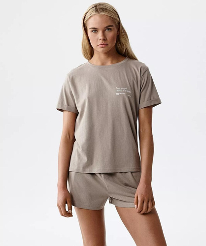 Atlantic NLP-506 letnia piżama damska 100% bawełna skalny